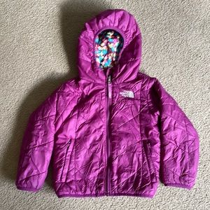North face toddler 4T reversible puffer jacket